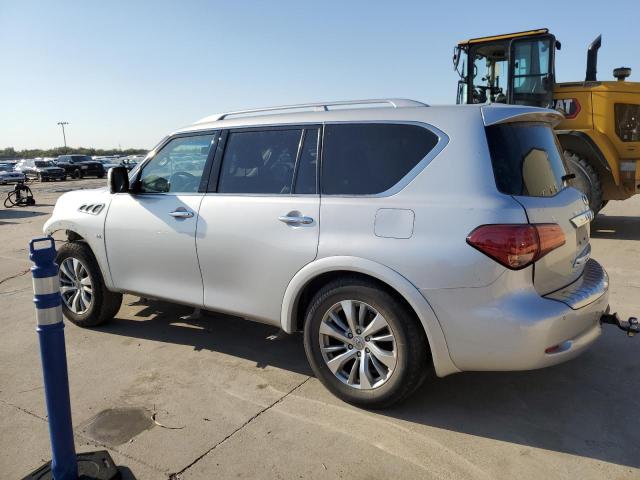 JN8AZ2NF1F9571590 - 2015 INFINITI QX80 SILVER photo 2