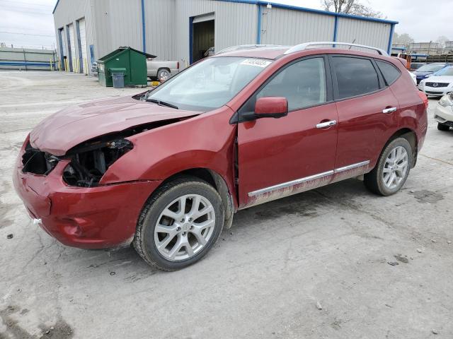 JN8AS5MVXCW416337 - 2012 NISSAN ROGUE S RED photo 1