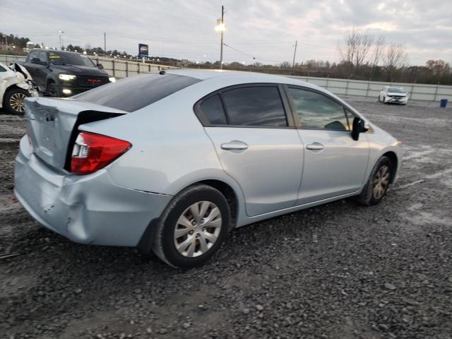 2HGFB2F52CH516168 - 2012 HONDA CIVIC LX BLUE photo 3