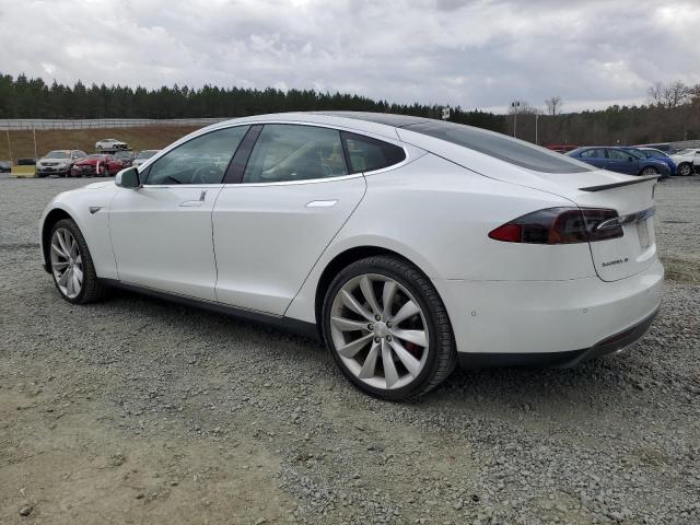 5YJSA1H17EFP58080 - 2014 TESLA MODEL S WHITE photo 2