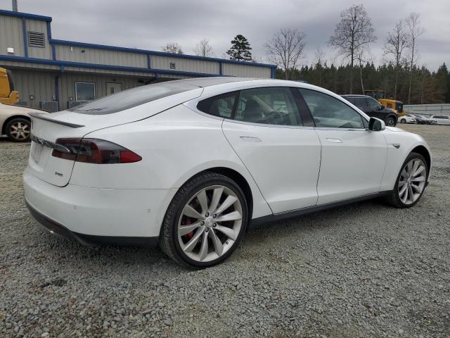 5YJSA1H17EFP58080 - 2014 TESLA MODEL S WHITE photo 3