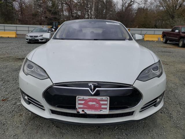 5YJSA1H17EFP58080 - 2014 TESLA MODEL S WHITE photo 5