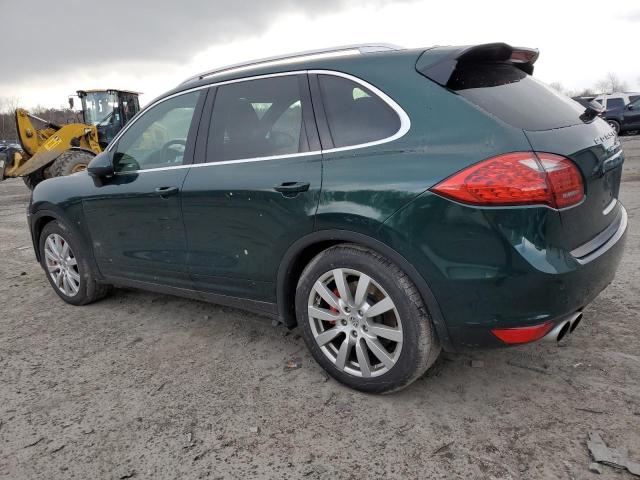 WP1AC2A24BLA86114 - 2011 PORSCHE CAYENNE TURBO GREEN photo 2