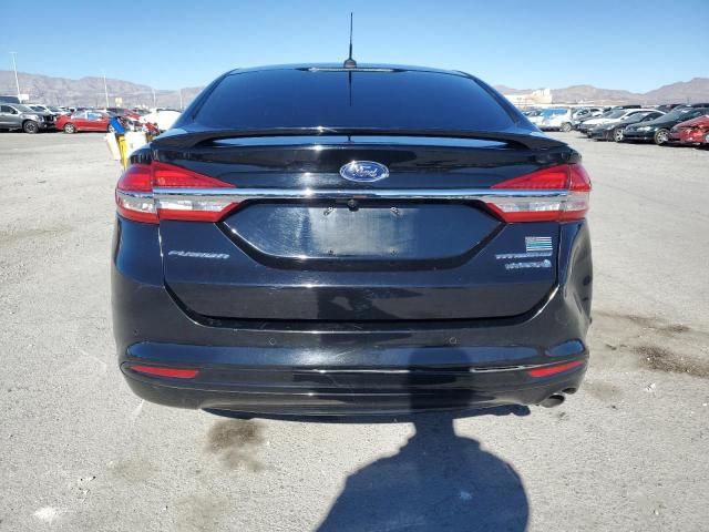 3FA6P0RU8JR132605 - 2018 FORD FUSION TITANIUM/PLATINUM HEV BLACK photo 6