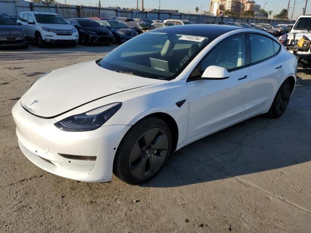 5YJ3E1EA1PF600091 - 2023 TESLA MODEL 3 WHITE photo 1