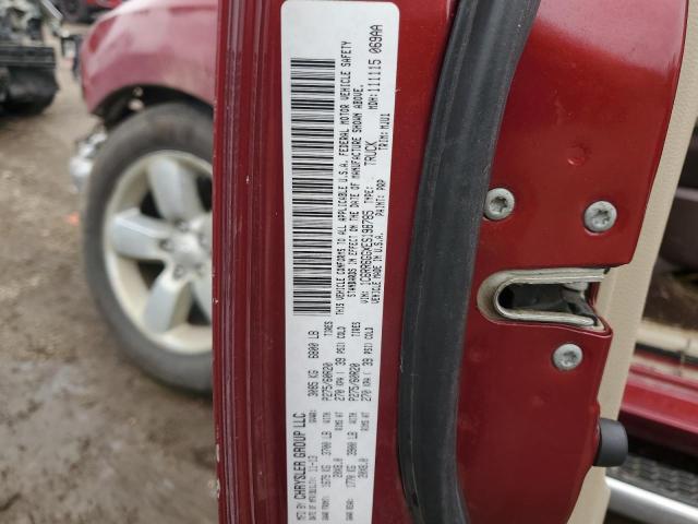 1C6RR6GGXES198785 - 2014 RAM 1500 SLT RED photo 12