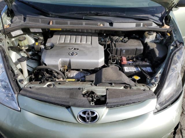 5TDZK23C58S202361 - 2008 TOYOTA SIENNA CE SILVER photo 12