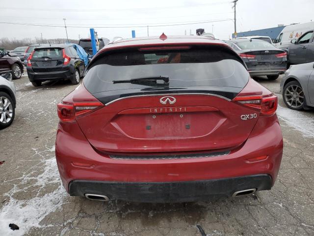 SJKCH5CP9JA046253 - 2018 INFINITI QX30 BASE RED photo 6
