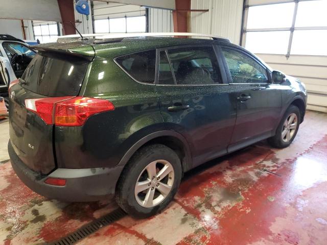 2T3WFREV3DW008919 - 2013 TOYOTA RAV4 XLE GREEN photo 3