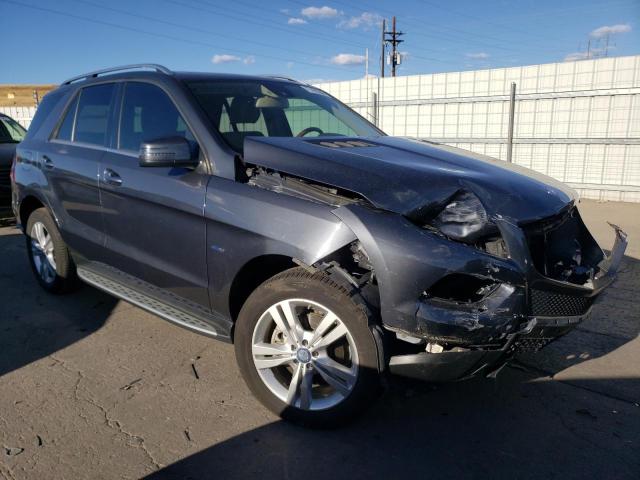 4JGDA5HB6CA066841 - 2012 MERCEDES-BENZ ML 350 4MATIC GRAY photo 4