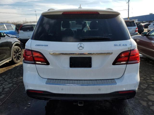 4JGDA6EB8JB129763 - 2018 MERCEDES-BENZ GLE 43 AMG WHITE photo 6