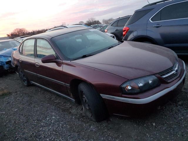 2G1WF52E129244093 - 2002 CHEVROLET IMPALA BURGUNDY photo 4