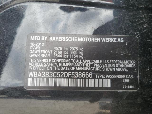 WBA3B3C52DF538666 - 2013 BMW 328 XI BLACK photo 12