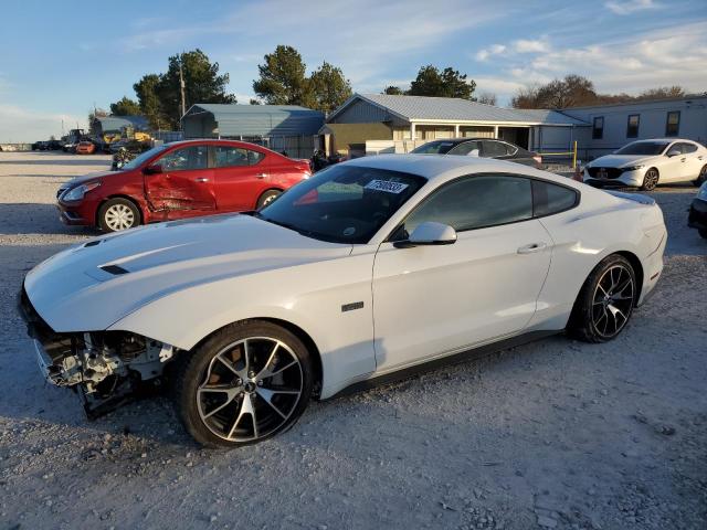 1FA6P8TDXM5146875 - 2021 FORD MUSTANG WHITE photo 1