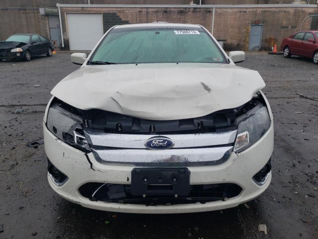 3FAHP0JG4CR308020 - 2012 FORD FUSION SEL WHITE photo 5