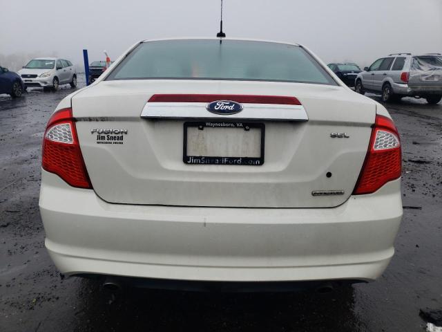 3FAHP0JG4CR308020 - 2012 FORD FUSION SEL WHITE photo 6