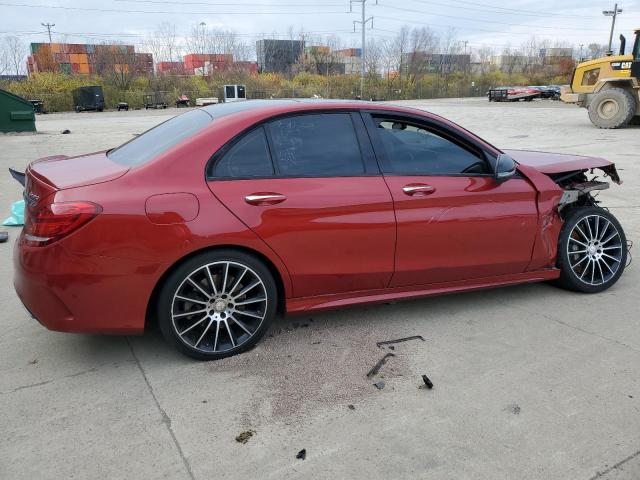 55SWF6EB1GU118428 - 2016 MERCEDES-BENZ C 450 4MATIC AMG BURGUNDY photo 3