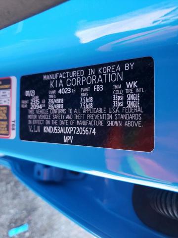 KNDJ53AUXP7205674 - 2023 KIA SOUL GT LINE BLUE photo 13