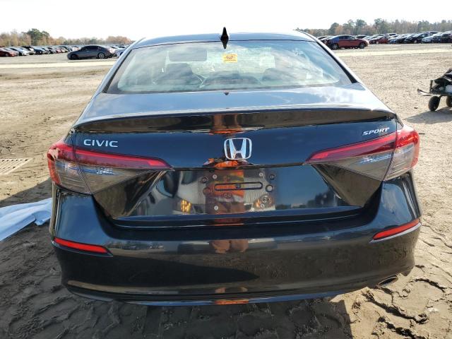 2HGFE2F51NH602470 - 2022 HONDA CIVIC SPORT BLACK photo 6