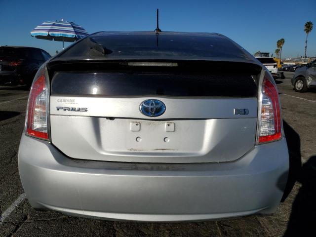 JTDKN3DU7D1713289 - 2013 TOYOTA PRIUS SILVER photo 6