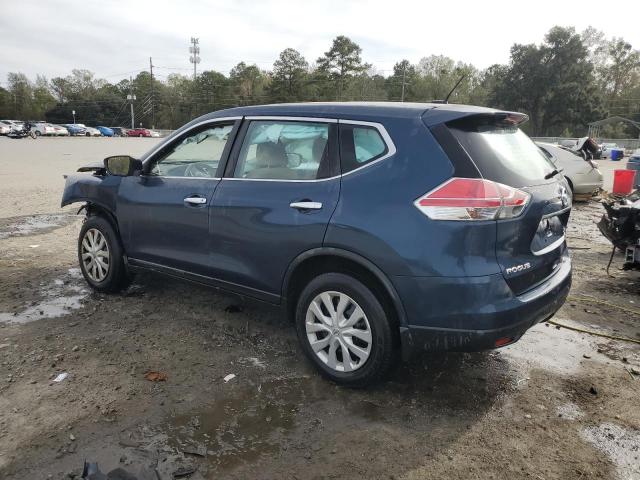 KNMAT2MT3FP587452 - 2015 NISSAN ROGUE S BLUE photo 2