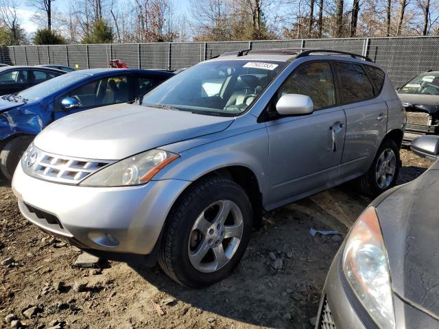 JN8AZ08W55W428724 - 2005 NISSAN MURANO SL SILVER photo 1