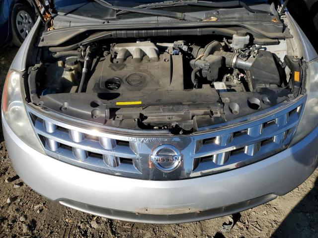 JN8AZ08W55W428724 - 2005 NISSAN MURANO SL SILVER photo 12