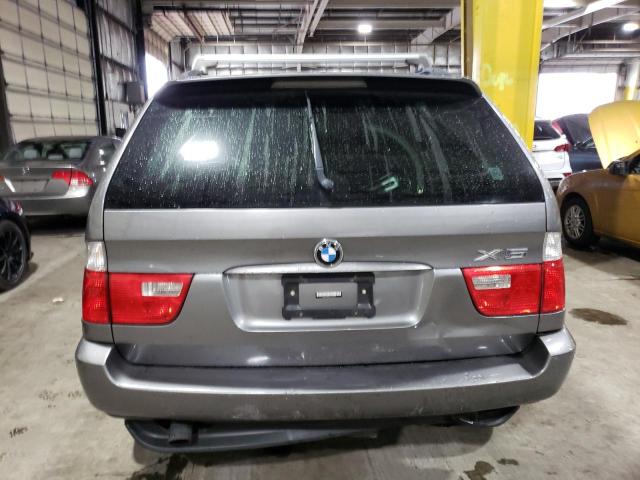 5UXFA13575LY04756 - 2005 BMW X5 3.0I SILVER photo 6