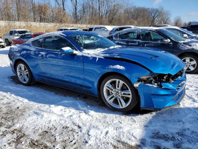 1FA6P8TH4L5127580 - 2020 FORD MUSTANG BLUE photo 4