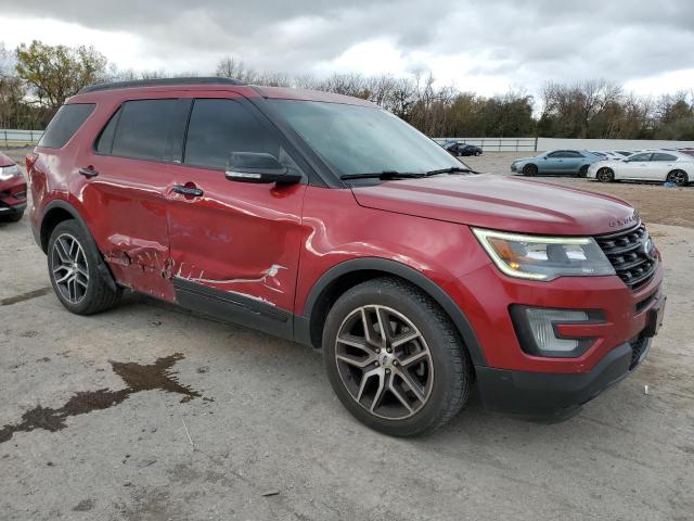 1FM5K8GT4HGA22368 - 2017 FORD EXPLORER SPORT RED photo 4