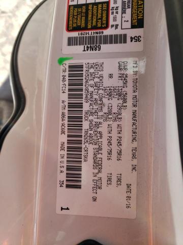 5TFRX5GN6GX059489 - 2016 TOYOTA TACOMA ACCESS CAB თეთრი ფოტო 12