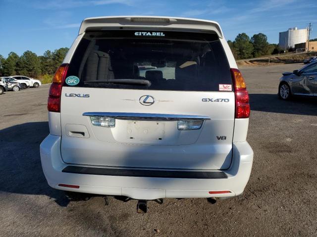 JTJBT20X970136465 - 2007 LEXUS GX 470 WHITE photo 6