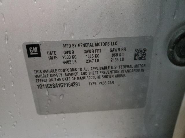 1G11C5SA1GF164291 - 2016 CHEVROLET MALIBU LIM LT 白色 照片 13