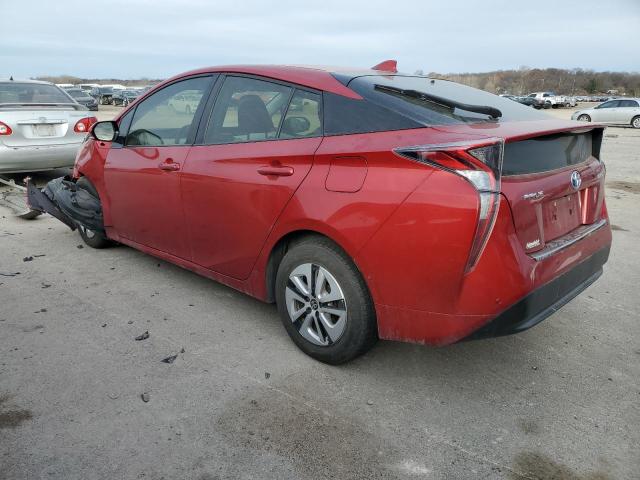 JTDKBRFU7J3066420 - 2018 TOYOTA PRIUS RED photo 2