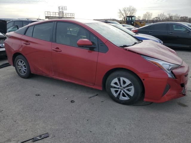 JTDKBRFU7J3066420 - 2018 TOYOTA PRIUS RED photo 4