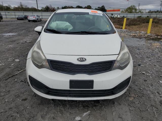 KNADM4A33E6403946 - 2014 KIA RIO LX WHITE photo 5