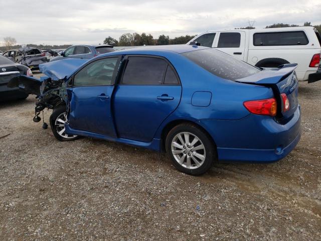 1NXBU4EE8AZ324926 - 2010 TOYOTA COROLLA BASE BLUE photo 2