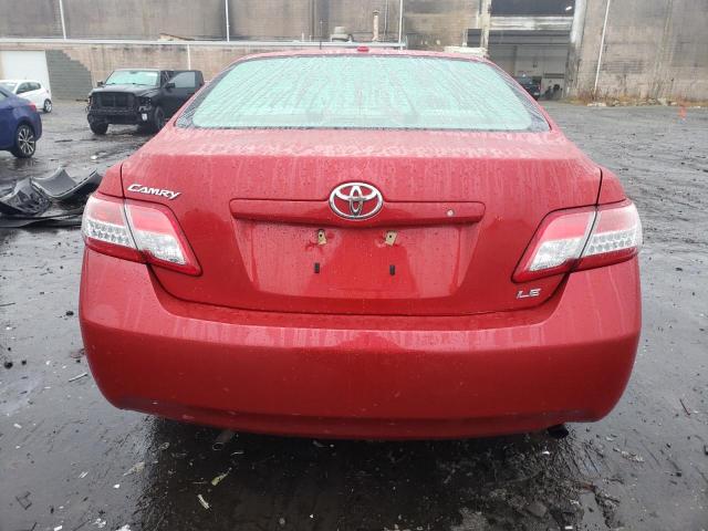 4T1BF3EK8AU517684 - 2010 TOYOTA CAMRY BASE RED photo 6