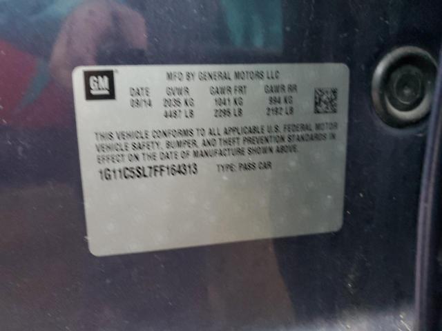 1G11C5SL7FF164313 - 2015 CHEVROLET MALIBU 1LT 蓝色 照片 12