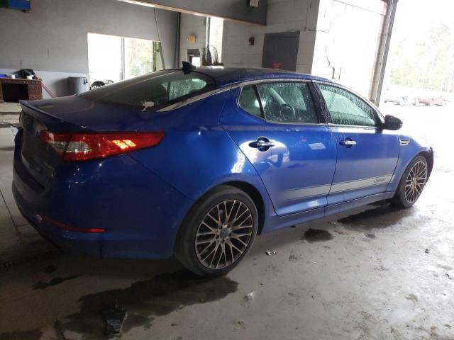 5XXGR4A63CG057858 - 2012 KIA OPTIMA SX BLUE photo 3