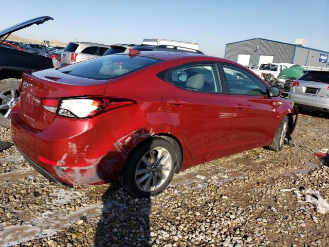 5NPDH4AE4GH672667 - 2016 HYUNDAI ELANTRA SE RED photo 3