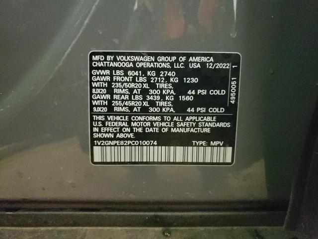 1V2GNPE82PC010074 - 2023 VOLKSWAGEN ID.4 PRO S ნაცრისფერი ფოტო 13