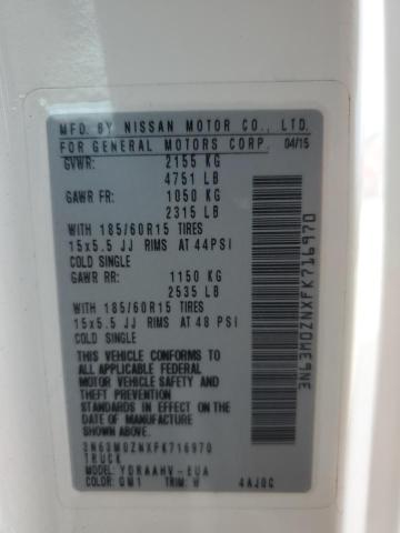 3N63M0ZNXFK716970 - 2015 CHEVROLET CITY EXPRE LT 白色 照片 13