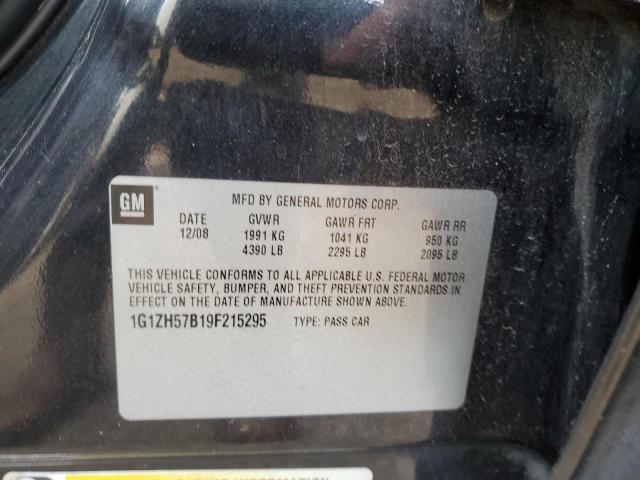 1G1ZH57B19F215295 - 2009 CHEVROLET MALIBU 1LT 黑色 照片 12