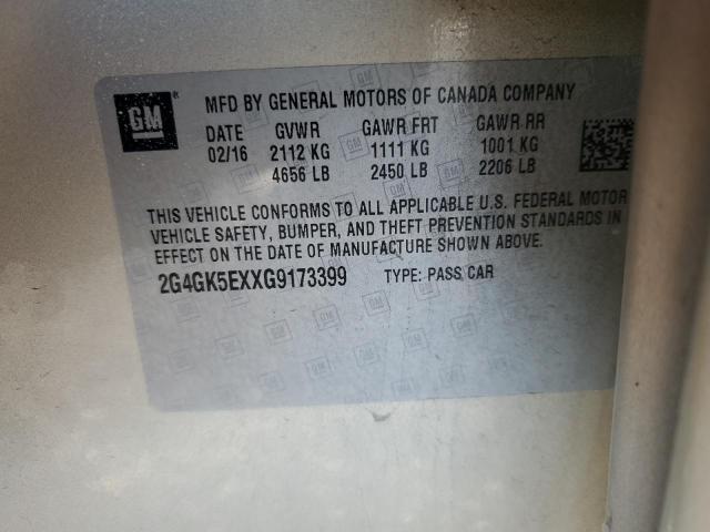 2G4GK5EXXG9173399 - 2016 BUICK REGAL 米色 照片 13