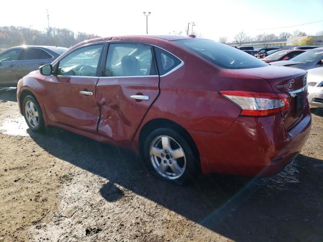 3N1AB7AP7EY303926 - 2014 NISSAN SENTRA S BURGUNDY photo 2