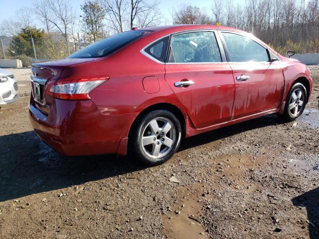 3N1AB7AP7EY303926 - 2014 NISSAN SENTRA S BURGUNDY photo 3