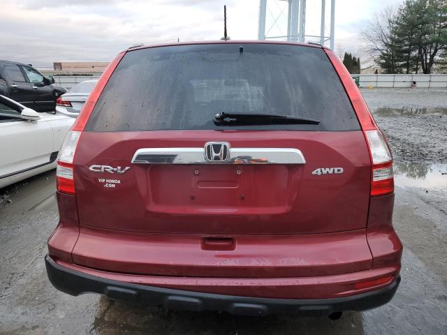 5J6RE4H73BL080570 - 2011 HONDA CR-V EXL BURGUNDY photo 6