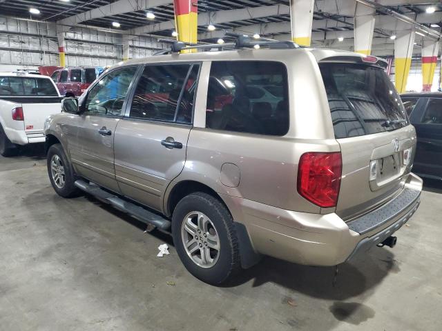 2HKYF18505H552650 - 2005 HONDA PILOT EXL TAN photo 2