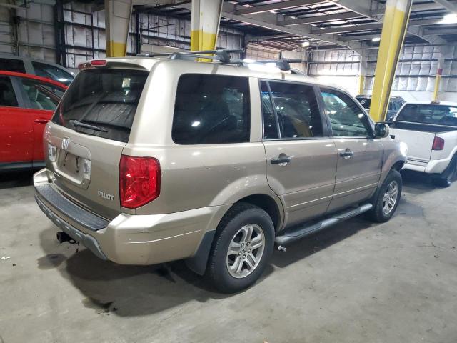 2HKYF18505H552650 - 2005 HONDA PILOT EXL TAN photo 3